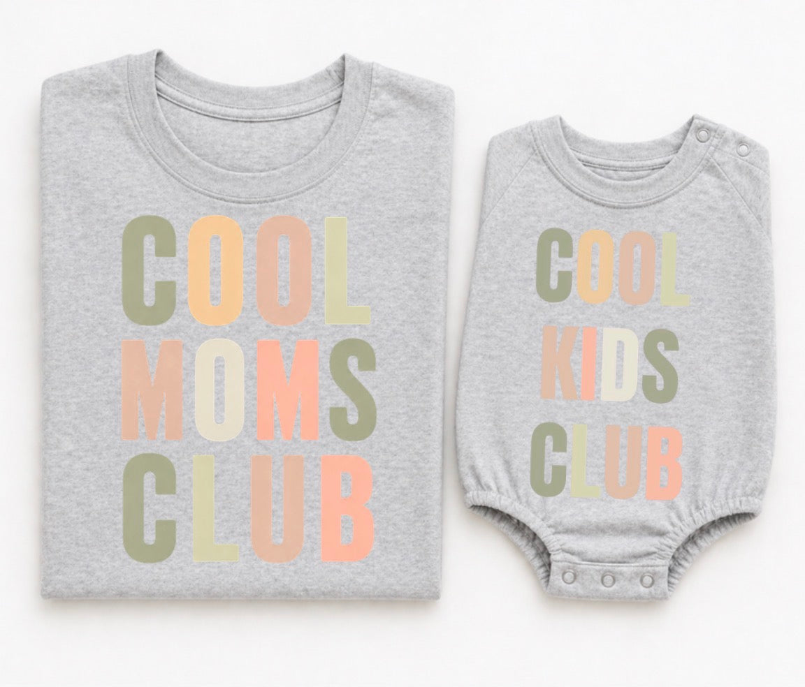 Mama & Mini Matching T-Shirts & Romper - Cool Club Hippo Boutique