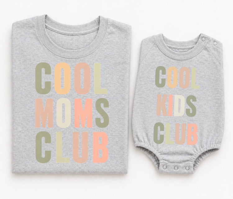 Mama & Mini Matching T-Shirts & Romper - Cool Club Hippo Boutique
