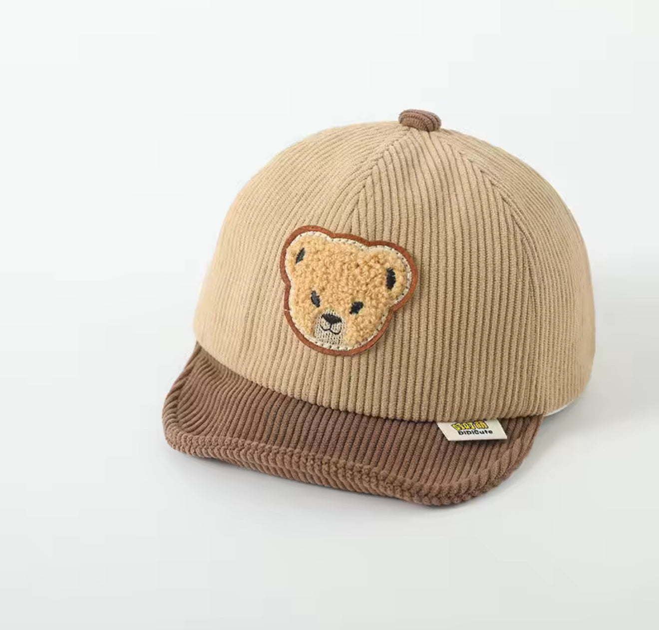 Teddy Bear Soft Edge Corduroy Baby Hats Hippo Boutique
