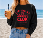 Cropped Sweatshirt - Caffeinated Moms Club Hippo Boutique
