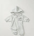 Little Dude Baby Hooded Sweatshirt zip up Jumpsuit Romper Hippo Boutique