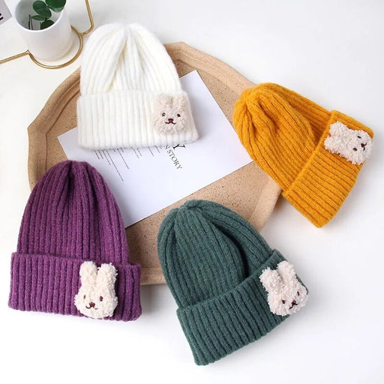 Baby & kids Bunny & Bear Winter Hat Beanies Hippo Boutique
