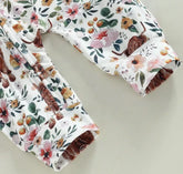 Highland Cow Print Sleeveless Romper Bodysuit Hippo Boutique