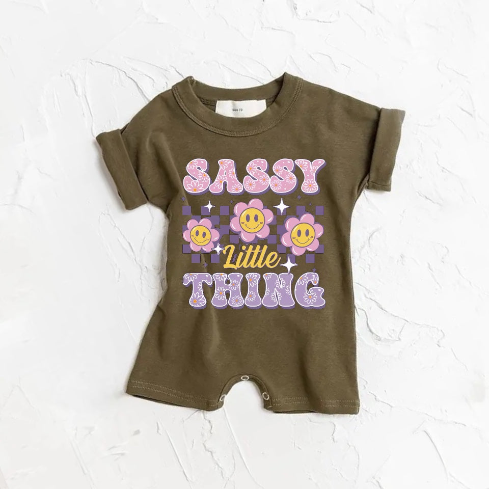 Sassy Thing baby romper bodysuit Hippo Boutique