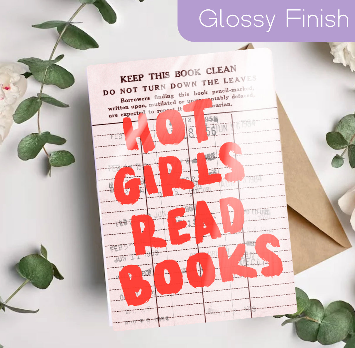 Kindle Insert - Boys in Books are Just Better Library Card Hippo Boutique