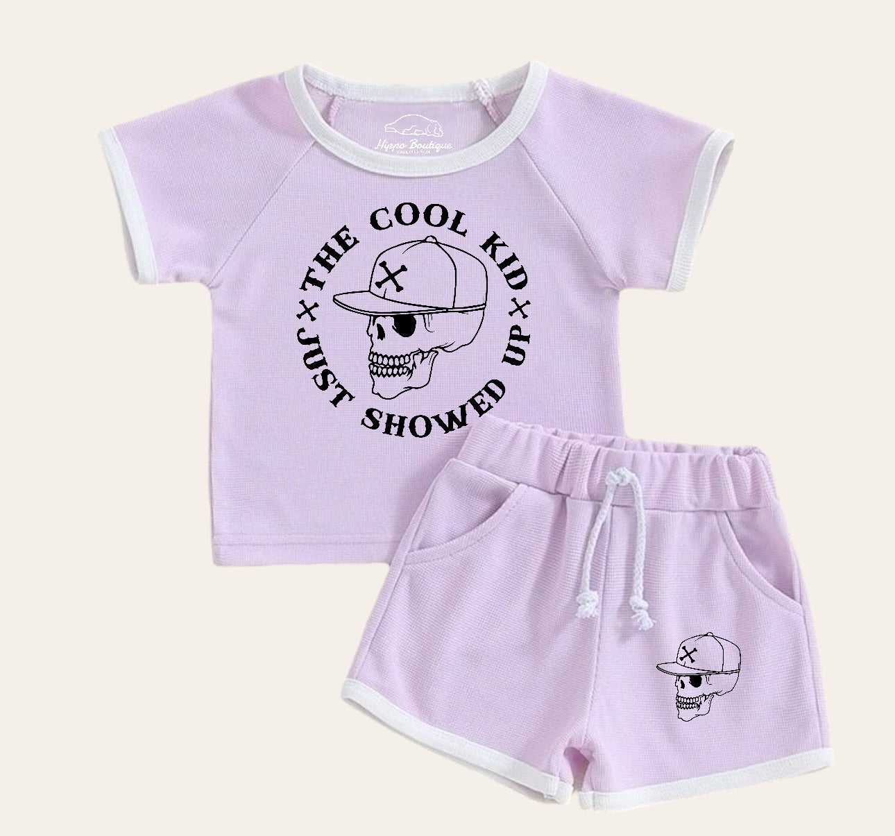 Cool Kid Baby & toddler shorts and t-shirt outfit Hippo Boutique