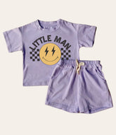 Little Man Retro Baby boy T-Shirt & Shorts Outfit Hippo Boutique
