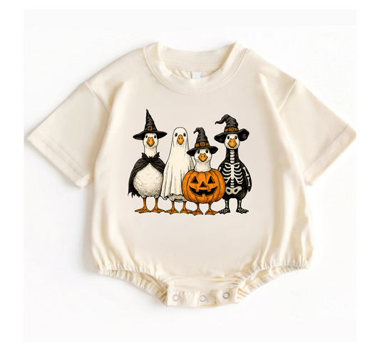 Baby Halloween romper cute baby Halloween outfit Canada cute baby ducks tshirt romper bubble romper baby Halloween