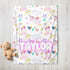 Unicorn Baby Name Blanket Custom Hippo Boutique