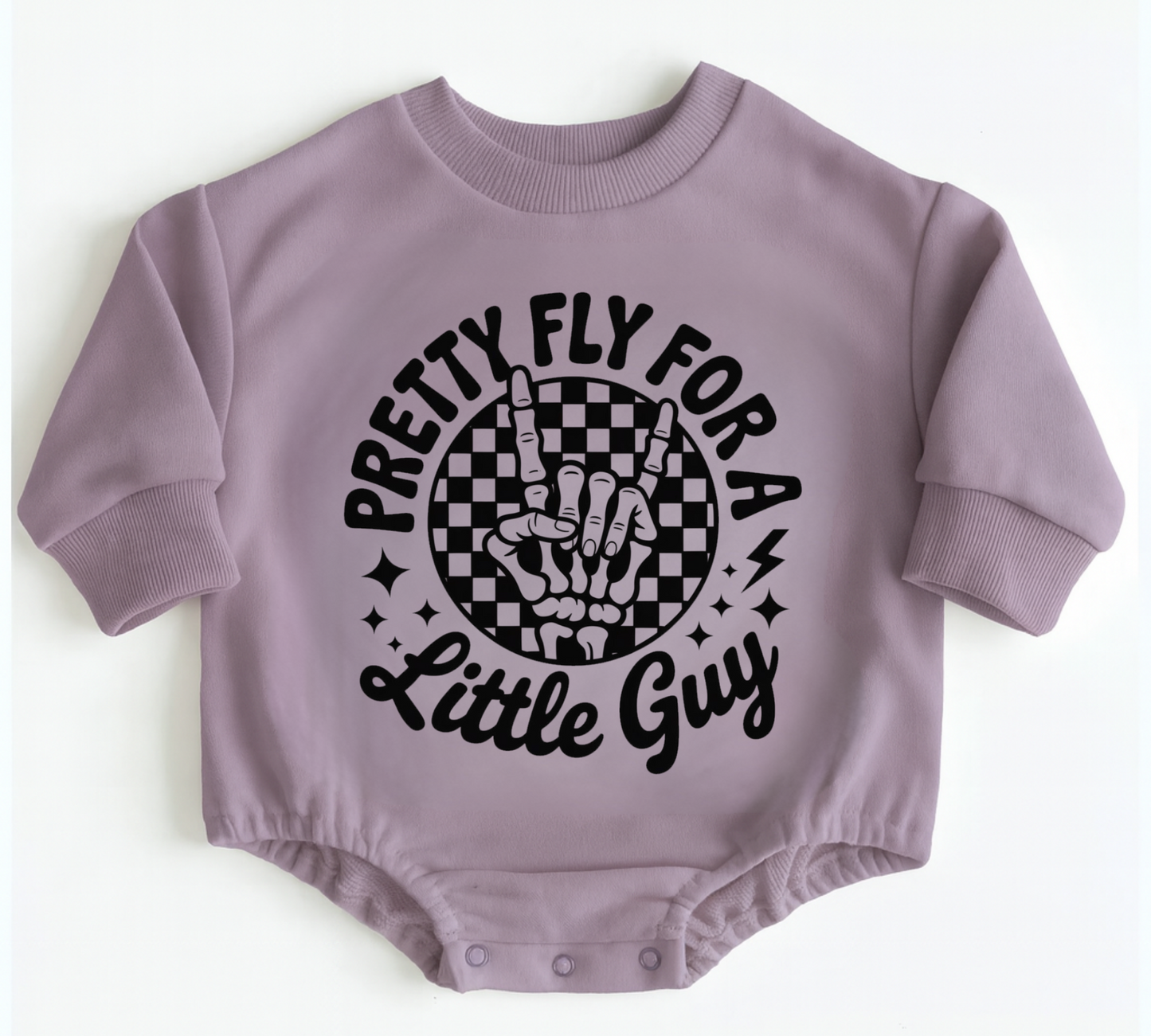 Baby Oversized Romper Sweatshirt - Pretty Fly
