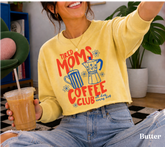 Cropped Sweatshirt - Tired Moms Coffee club Hippo Boutique
