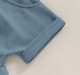 Cool Kids Club Baby and Kids cotton t-shirt & shorts outfit Hippo Boutique