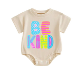 Baby romper tshirt bodysuit - Be Kind Hippo Boutique