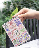 Kindle Insert - Green Checkered Hand Drawn Bookish Hippo Boutique
