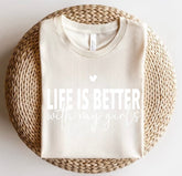 Life is Better with my Girls Women’s T-Shirts Hippo Boutique