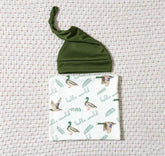 Welcome Home Duck Newborn Knot Gown Outfit Hippo Boutique