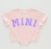 Glitter Mini Baby t-shirt Bubble Romper Hippo Boutique