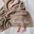 Personalized Embroidered Baby Blanket with Name Hippo Boutique