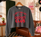 Cropped Sweatshirt - Caffeinated Moms Club Hippo Boutique