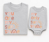 Mama & Mini Matching T-Shirts & Romper - You are my sunshine Hippo Boutique