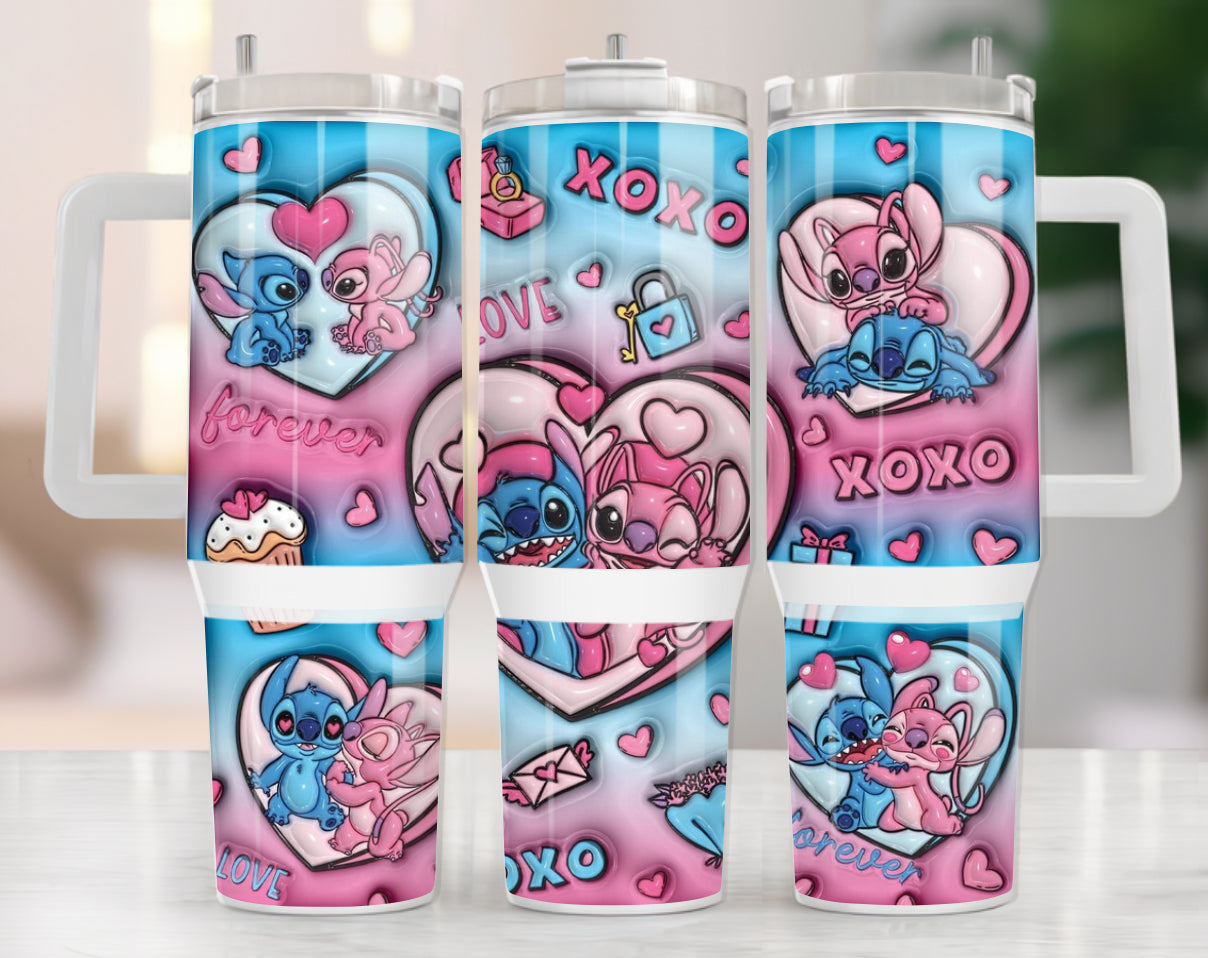 40oz Stanley Tumbler - 3D xox Stitch