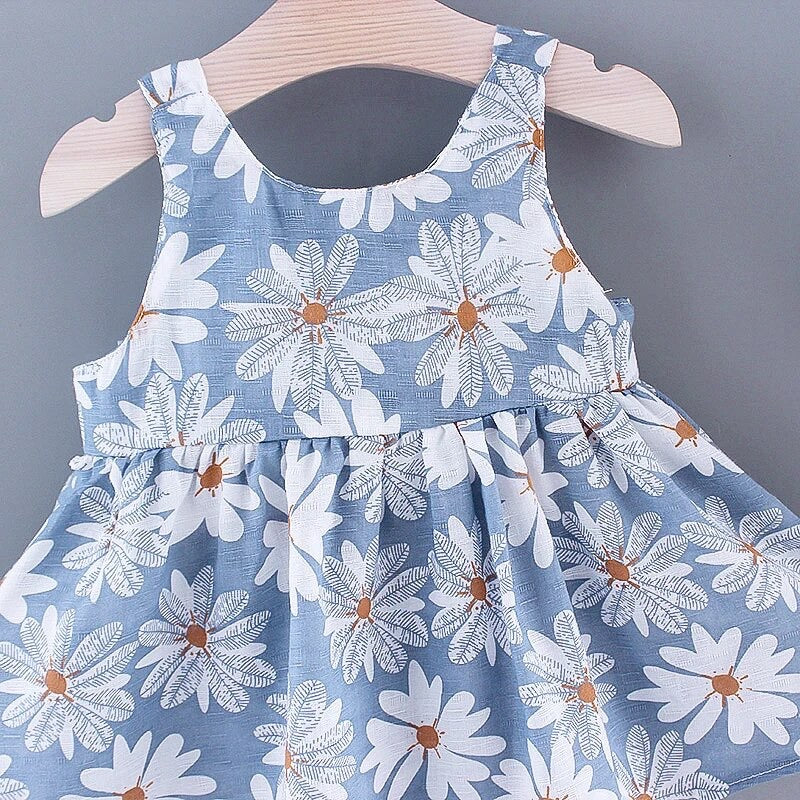 Daisy Sleeveless Baby Dress with Hat Hippo Boutique