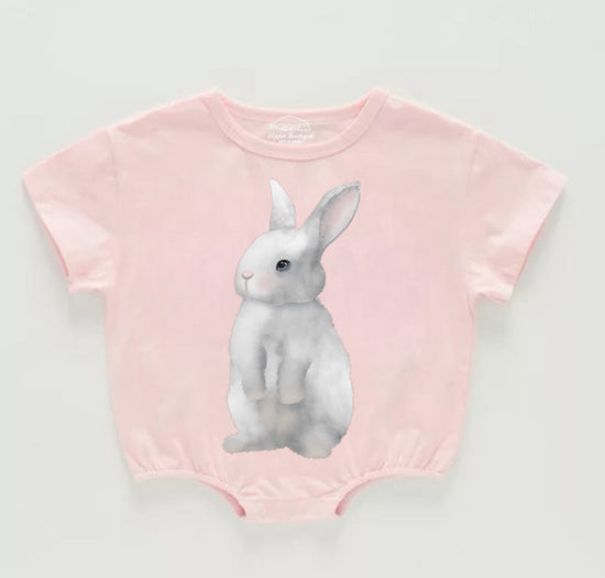 Bunny Baby t-shirt Bubble Romper Hippo Boutique