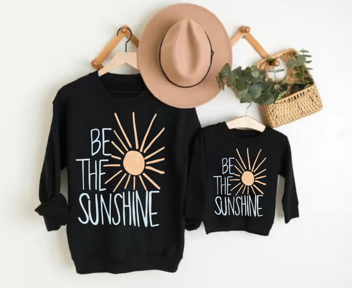 Mama & Mini Matching Sweatshirts - Be the Sunshine Hippo Boutique