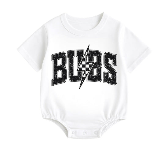 Baby t-shirt Bubble Romper - Bubs Lightning Hippo Boutique