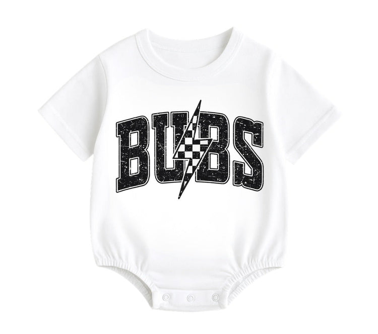 Baby t-shirt Bubble Romper - Bubs Lightning Hippo Boutique