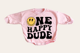 Smile Boy Mom One happy dude Mama & Mini matching Baby Sweatshirt Romper bodysuit & Crewneck Hippo Boutique