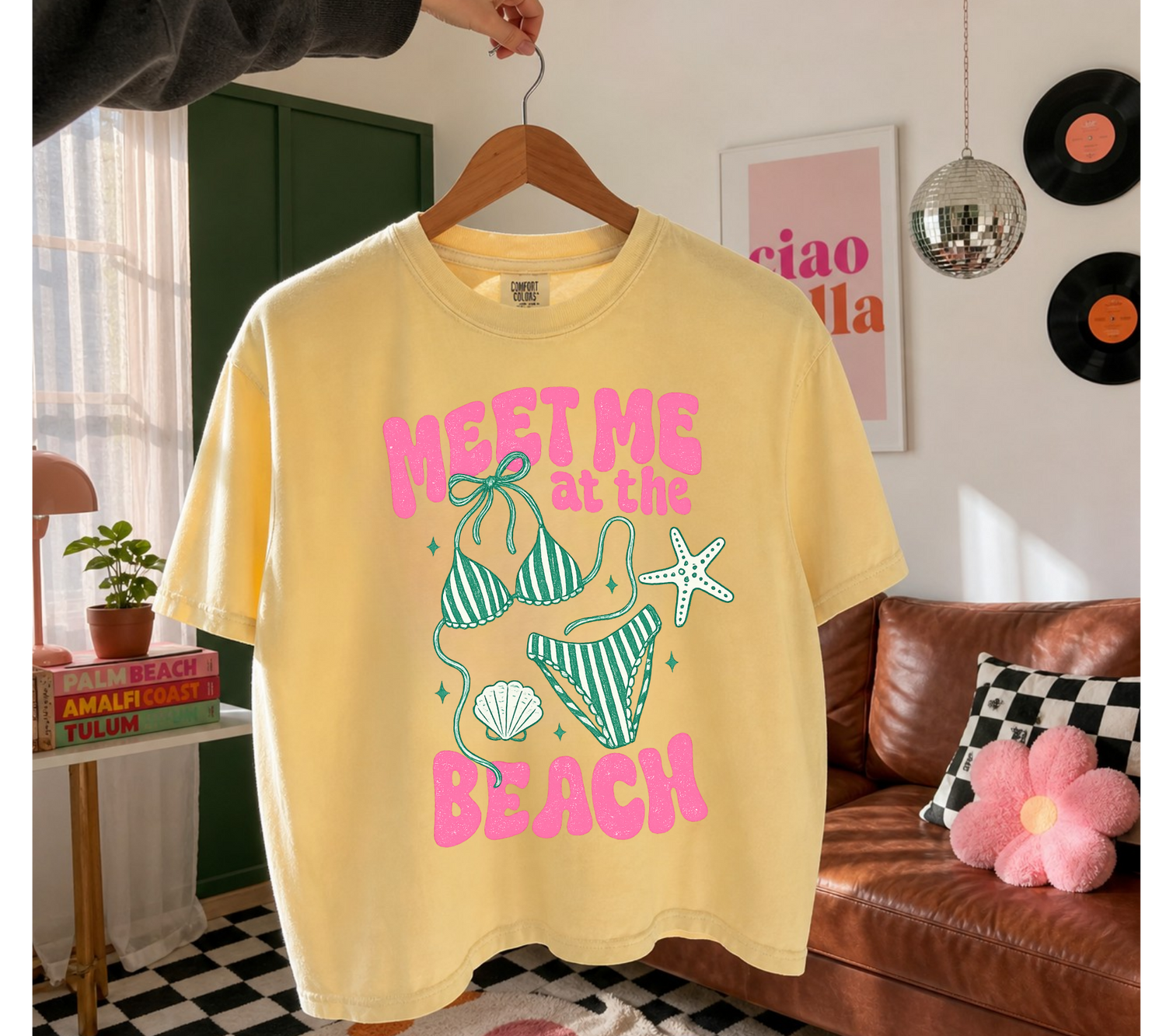 Cropped Top & T-Shirts - Meet me at the beach Hippo Boutique
