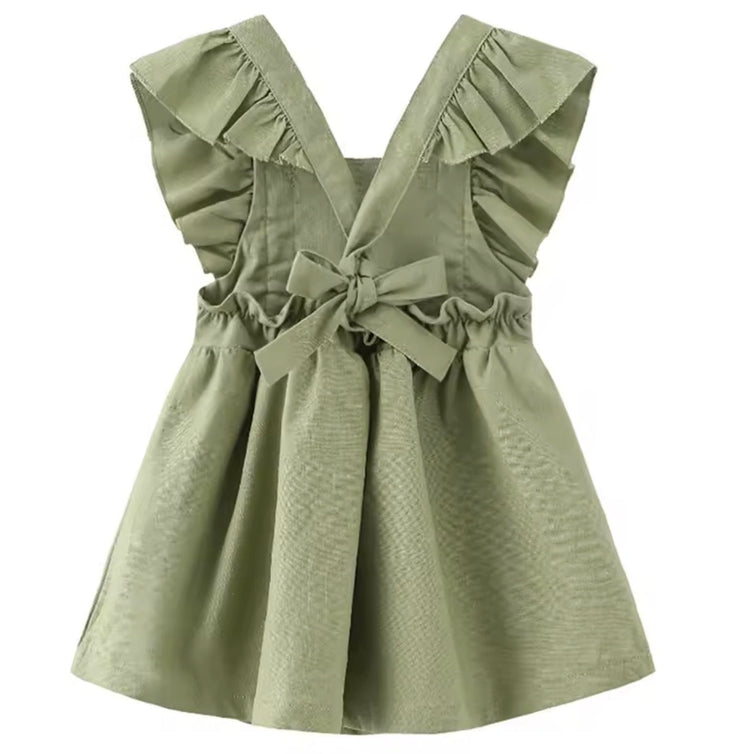 Ruffled Sleeveless Flared Dress Hippo Boutique