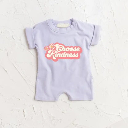 Choose Kindness Baby romper bodysuit Hippo Boutique
