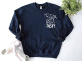 Dog Portrait Sweatshirt Hippo Boutique