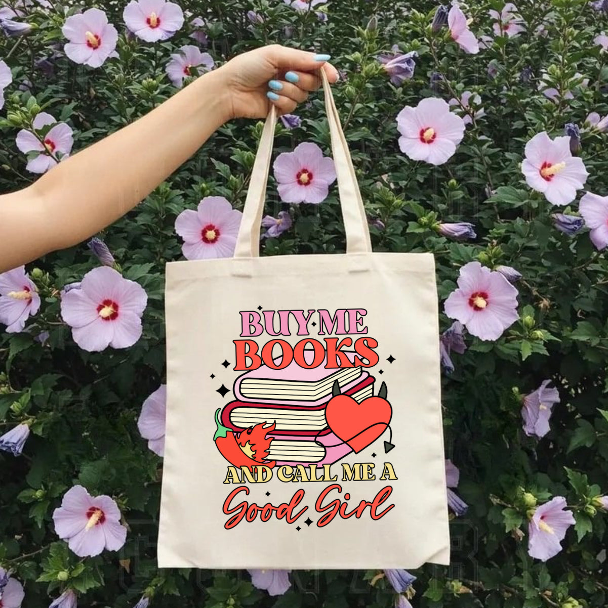 Buy Me Books and call me a good girl Bookish Tote Shoulder Bag Hippo Boutique