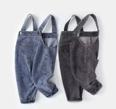 Baby & Toddler Denim Coveralls Hippo Boutique