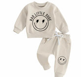 Rad Little Dude Smile Sweatshirt & Pants Set Hippo Boutique