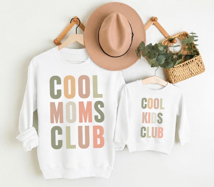 Mama & Mini Matching Sweatshirts - Cool Club Hippo Boutique