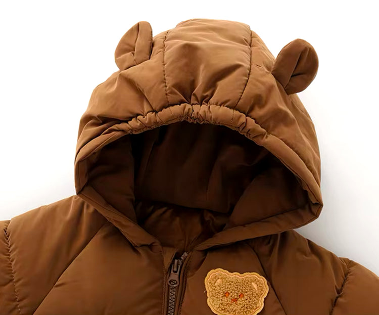 Teddy Bear Baby Hooded Jacket Hippo Boutique