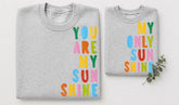 Mama & Mini Matching Sweatshirts - You are my sunshine Hippo Boutique