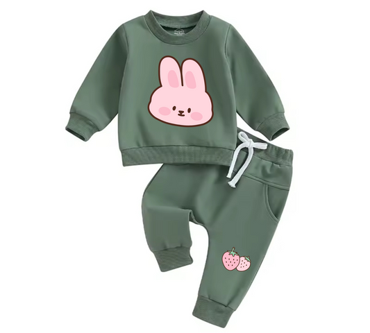 Baby Jogger Outfit - Bunny Strawberry Hippo Boutique