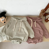 Baby Bear Hoodie Romper Hippo Boutique