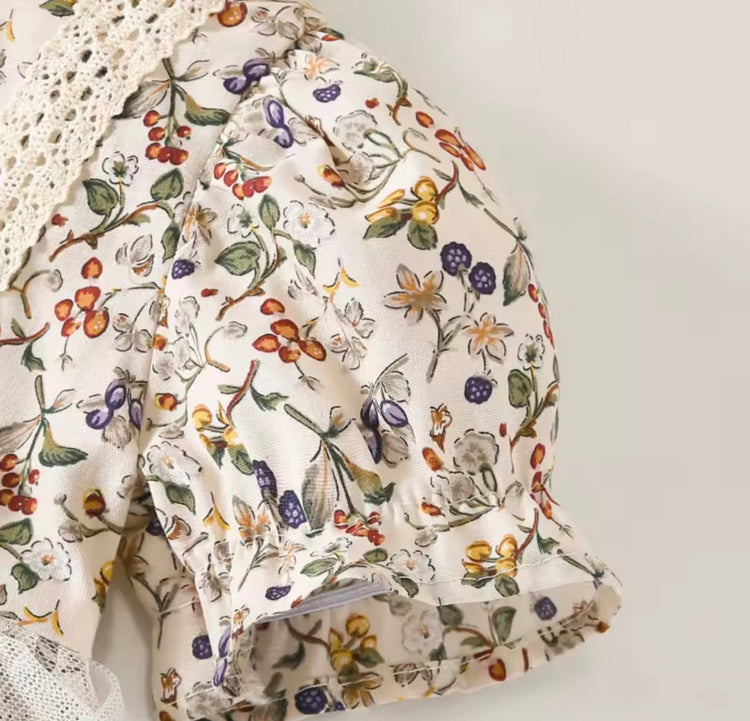 Floral Romper Bodysuit Dress Hippo Boutique