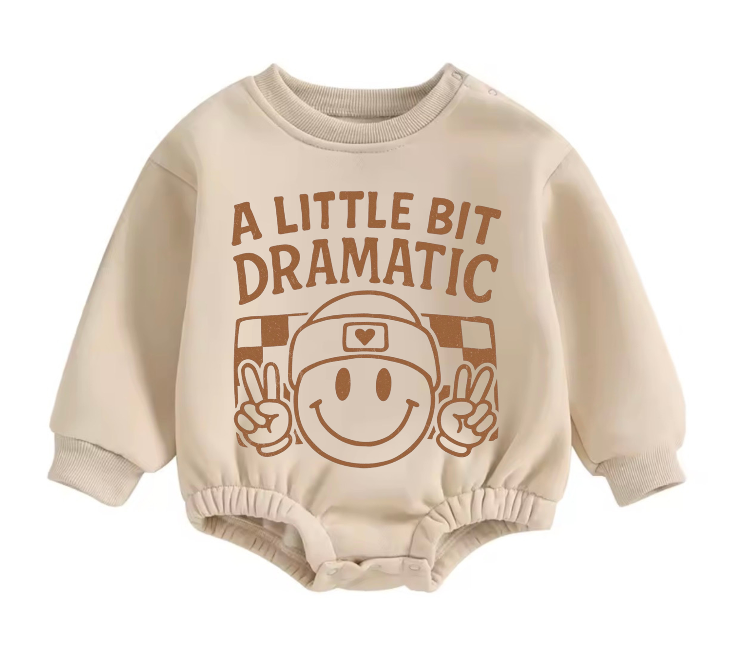 Soft warm fleece oversized Romper - A Little Bit Dramatic Hippo Boutique