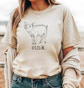 Oink Piggy Women’s T-Shirts Hippo Boutique