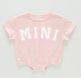 Glitter Mini Baby t-shirt Bubble Romper Hippo Boutique