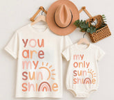 Mama & Mini Matching T-Shirts & Romper - You are my sunshine Hippo Boutique