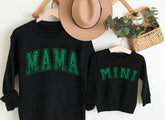 Glitter Mama & Mini Matching Sweatshirts - Black Hippo Boutique