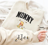 Custom Mama Bear Sweatshirt with children’s name on sleeve Hippo Boutique
